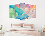 Multicolored Marble Canvas Print // Abstract Multicolored Marble Texture Wall Decor // Luxury Abstract Canvas Wall Art Extra Large Art Print