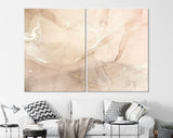 Beige Marble Canvas Print // Abstract Beige and Gold Marble Texture Wall Decor // Luxury Abstract Canvas Wall Art Extra Large Art Print