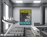 Best Revenge Canvas Print // Success Is The Best Revenge // Gym Wall Art // Office and Home Wall Art // Motivational Wall Decor