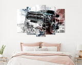 Ford F150 Canvas Print // Ford F-150 Raptor Red and Blue Art Print // Canvas Wall Decor