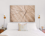 Wood Texture Canvas Print // Cross-Section of Tree Trunk Canvas Wall Decor // Luxury Abstract Printing