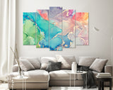 Multicolored Marble Canvas Print // Abstract Multicolored Marble Texture Wall Decor // Luxury Abstract Canvas Wall Art Extra Large Art Print