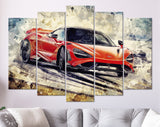 McLaren 765LT Canvas Print // Powerful Light And Track Focused LT Supercar // Canvas Wall Art