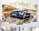 Bentley Continental Canvas Print // Bentley Continental GT // Canvas Wall Art