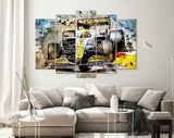 Lando Norris F1 Canvas Print // Lando Norris, McLaren MCL35M entering corner in Monaco