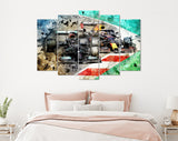 Lewis Hamilton and Max Verstappen F1 2021 Canvas Print // Grand Prix of Portugal Portimao 2021 Formula 1 GP