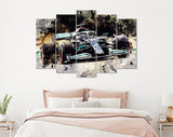 Lewis Hamilton F1 2021 Canvas Print // Lewis Hamilton driving on the Portimao track for the 2021 Portuguese Grand Prix