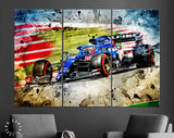 Esteban Ocon F1 2021 Canvas Print // Esteban Ocon (FRA) Alpine F1 Team A521 Spanish Grand Prix 2021 // Formula 1 Barcelona Spain