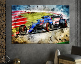 Esteban Ocon F1 2021 Canvas Print // Esteban Ocon (FRA) Alpine F1 Team A521 Spanish Grand Prix 2021 // Formula 1 Barcelona Spain