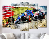 Esteban Ocon F1 2021 Canvas Print // Esteban Ocon (FRA) Alpine F1 Team A521 Spanish Grand Prix 2021 // Formula 1 Barcelona Spain