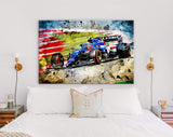 Esteban Ocon F1 2021 Canvas Print // Esteban Ocon (FRA) Alpine F1 Team A521 Spanish Grand Prix 2021 // Formula 1 Barcelona Spain