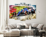 Esteban Ocon F1 2021 Canvas Print // Esteban Ocon (FRA) Alpine F1 Team A521 Spanish Grand Prix 2021 // Formula 1 Barcelona Spain