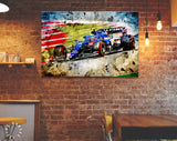 Esteban Ocon F1 2021 Canvas Print // Esteban Ocon (FRA) Alpine F1 Team A521 Spanish Grand Prix 2021 // Formula 1 Barcelona Spain