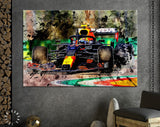 Sergio Perez F1 2021 Canvas Print // Sergio Perez of Mexico (11) Red Bull Racing RB16B Honda F1 Grand Prix of Emilia Romagna Italy 2021