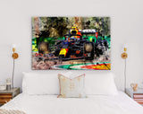 Sergio Perez F1 2021 Canvas Print // Sergio Perez of Mexico (11) Red Bull Racing RB16B Honda F1 Grand Prix of Emilia Romagna Italy 2021