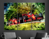 Carlos Sainz and Charles Leclerc F1 Canvas Print // Ferrari SF21 Formula 1 Emilia Romagna Grand Prix Imola Italy