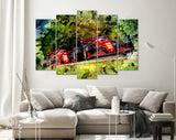 Carlos Sainz and Charles Leclerc F1 Canvas Print // Ferrari SF21 Formula 1 Emilia Romagna Grand Prix Imola Italy