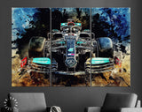 W12 Mercedes F1 2021 Canvas Print // The W12 Mercedes-AMG Petronas F1 Team 2021 // Lewis Hamilton F1