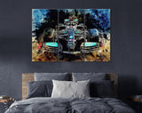 W12 Mercedes F1 2021 Canvas Print // The W12 Mercedes-AMG Petronas F1 Team 2021 // Lewis Hamilton F1