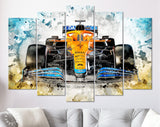 McLaren MCL35M F1 Canvas Print // Lando Norris McLaren MCL35M F1 Formula 1 Formula One Wall Art