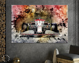 Alfa Romeo Racing C41 F1 2021 Canvas Print // Finnish Kimi Räikkönen and Italian Antonio Giovinazzi F1 Formula 1 2021 Formula One Wall Art