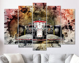 Alfa Romeo Racing C41 F1 2021 Canvas Print // Finnish Kimi Räikkönen and Italian Antonio Giovinazzi F1 Formula 1 2021 Formula One Wall Art