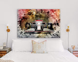 Alfa Romeo Racing C41 F1 2021 Canvas Print // Finnish Kimi Räikkönen and Italian Antonio Giovinazzi F1 Formula 1 2021 Formula One Wall Art