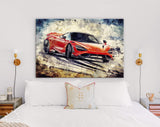 McLaren 765LT Canvas Print // Powerful Light And Track Focused LT Supercar // Canvas Wall Art