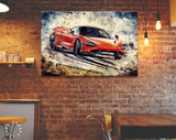 McLaren 765LT Canvas Print // Powerful Light And Track Focused LT Supercar // Canvas Wall Art