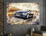 Bentley Continental Canvas Print // Bentley Continental GT // Canvas Wall Art