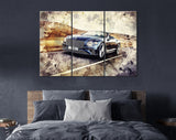 Bentley Continental Canvas Print // Bentley Continental GT // Canvas Wall Art