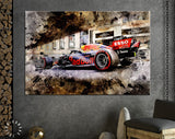 Max Verstappen F1 Canvas Print // Max Verstappen driving the 33 Red Bull Racing RB16B Honda on track during the F1 Grand Prix of Monaco