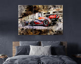 Max Verstappen F1 Canvas Print // Max Verstappen driving the 33 Red Bull Racing RB16B Honda on track during the F1 Grand Prix of Monaco