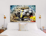 Lando Norris F1 Canvas Print // Lando Norris, McLaren MCL35M entering corner in Monaco