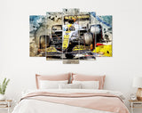 Lando Norris F1 Canvas Print // Lando Norris, McLaren MCL35M entering corner in Monaco