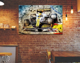 Lando Norris F1 Canvas Print // Lando Norris, McLaren MCL35M entering corner in Monaco