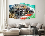 Lewis Hamilton and Max Verstappen F1 2021 Canvas Print // Grand Prix of Portugal Portimao 2021 Formula 1 GP