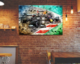 Lewis Hamilton and Max Verstappen F1 2021 Canvas Print // Grand Prix of Portugal Portimao 2021 Formula 1 GP