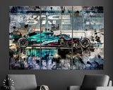 Sebastian Vettel F1 Canvas Print // Sebastian Vettel Aston Martin AMR21 // Portuguese GP // Portimao Portugal