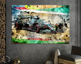 Lance Stroll F1 2021 Canvas Print // Lance Stroll Aston Martin AMR21 during the Portuguese GP 2021 // Portimao Portugal