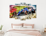 Esteban Ocon F1 2021 Canvas Print // Esteban Ocon (FRA) Alpine F1 Team A521 Spanish Grand Prix 2021 // Formula 1 Barcelona Spain