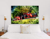 Carlos Sainz and Charles Leclerc F1 Canvas Print // Ferrari SF21 Formula 1 Emilia Romagna Grand Prix Imola Italy