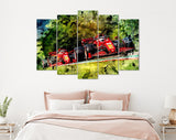 Carlos Sainz and Charles Leclerc F1 Canvas Print // Ferrari SF21 Formula 1 Emilia Romagna Grand Prix Imola Italy