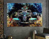 W12 Mercedes F1 2021 Canvas Print // The W12 Mercedes-AMG Petronas F1 Team 2021 // Lewis Hamilton F1