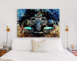 W12 Mercedes F1 2021 Canvas Print // The W12 Mercedes-AMG Petronas F1 Team 2021 // Lewis Hamilton F1