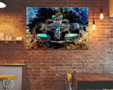 W12 Mercedes F1 2021 Canvas Print // The W12 Mercedes-AMG Petronas F1 Team 2021 // Lewis Hamilton F1