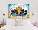 McLaren MCL35M F1 Canvas Print // Lando Norris McLaren MCL35M F1 Formula 1 Formula One Wall Art