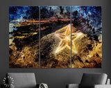 El Paso Star Canvas Print // El Paso Texas USA downtown skyline // Canvas Wall Decor