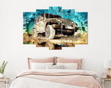 Jeep Canvas Print // Jeep Wrangler Off Road Canvas Wall Decor // Car Tuning Wall Art // Quality Performance Tuning & Styling parts