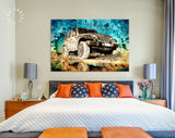 Jeep Canvas Print // Jeep Wrangler Off Road Canvas Wall Decor // Car Tuning Wall Art // Quality Performance Tuning & Styling parts